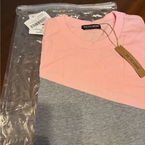 Pink and Gray Woman’s Sweatshirt